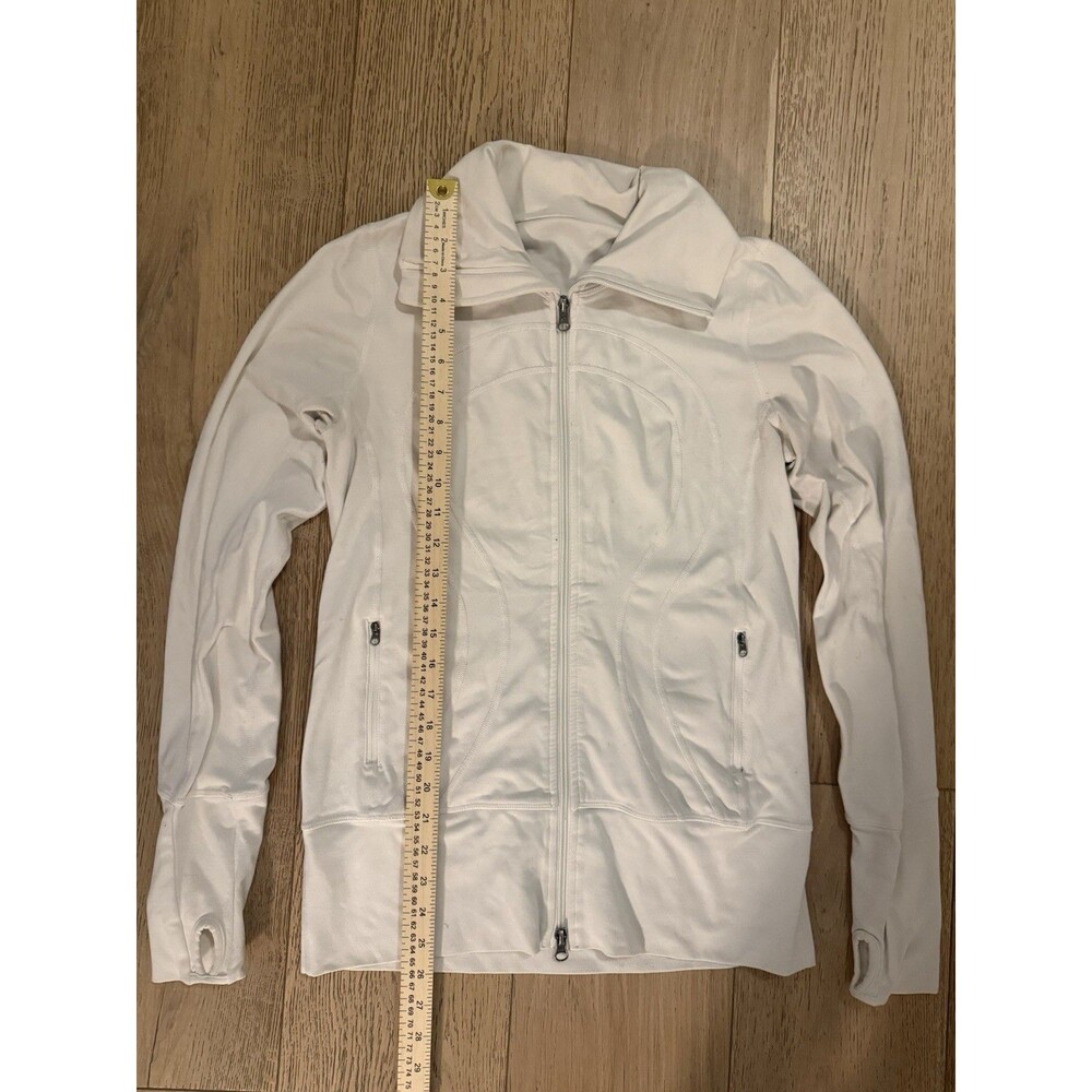 Lululemon Women’s Define Jacket Nulu White SZ 6 Small Full Zip running